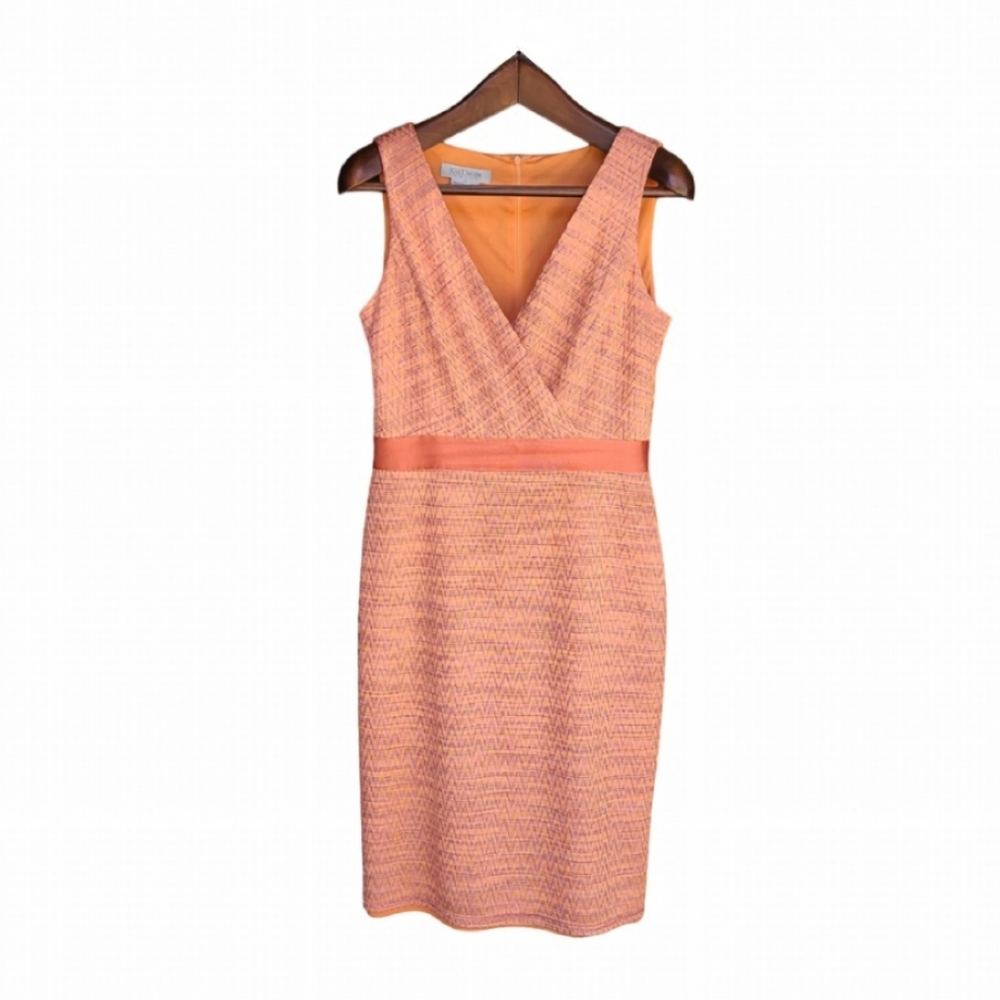 Kay Unger Dress Size 8 Peach Orange Pink